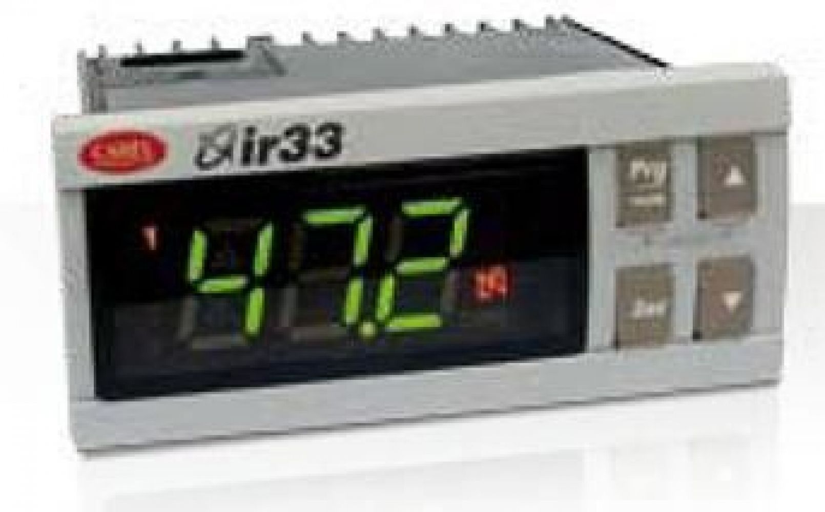 IR33D7HB20 Параметрический контроллер ir33, монтаж в панель, 2NTC/PTC/PT1000, 1 твердотельное реле, звуковой сигнал, ИК-приемник, RTC, 115-230VAC