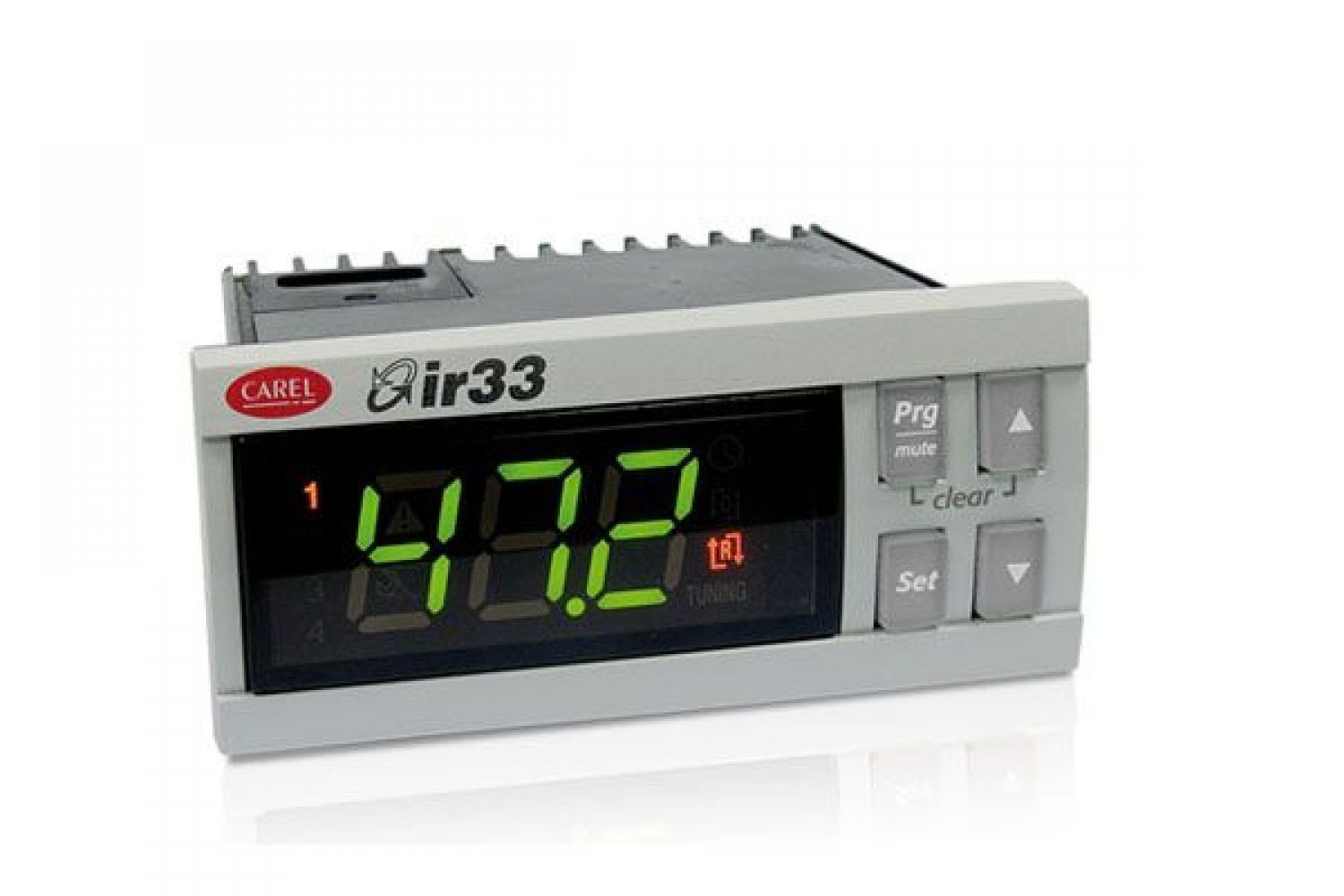 IR33D7HR20 Параметрический контроллер ir33, монтаж в панель, 2NTC/PTC/PT1000, 1 твердотельное реле, звуковой сигнал, ИК-приемник, 115-230VAC