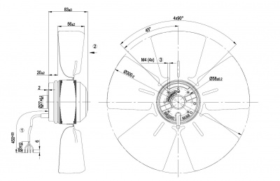 Вентилятор осевой ebmpapst A4E300AA0101