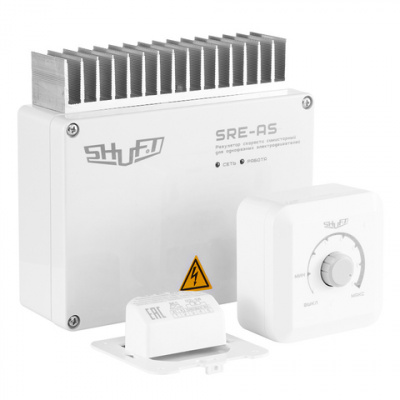 Регулятор скорости симисторный Shuft SRE-AS-10 с потенциометром, 10А, 220В купитьй цене |