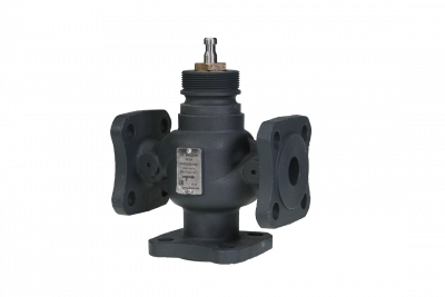 Клапан регулирующий, трехходовой, седельный, фланцевый Ридан VF-3R DN 32, Kvs 16