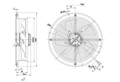 Вентилятор осевой ebmpapst W2E300CP0230 Вентилятор осевой ebmpapst W2E300CP0230