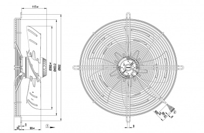 Вентилятор осевой ebmpapst S4D400BP1231